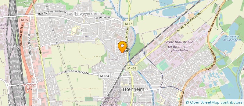 localisation de l'entreprise MAISON ACCUEIL YOUNG ALSACE  SOUFFELWEYERSHEIM