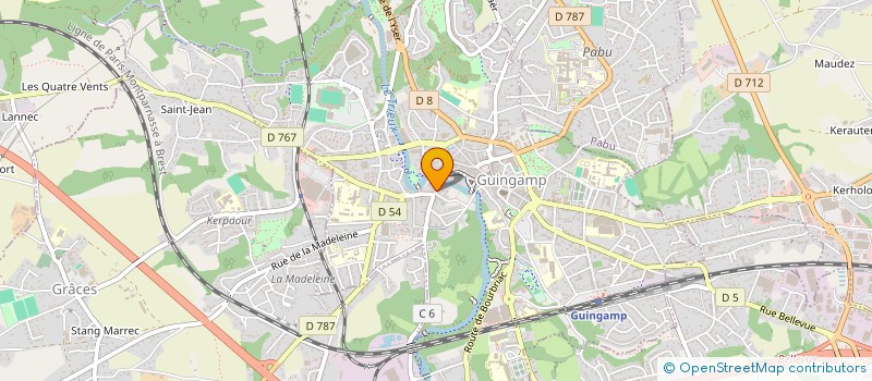 localisation de l'entreprise MAISON ADAMANT à GUINGAMP
