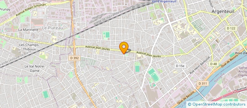 localisation de l'entreprise MAISON AIDE ET PARTAGE  ARGENTEUIL