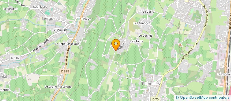 localisation de l'entreprise MAISON ALBERT BETTANT  POMMIERS