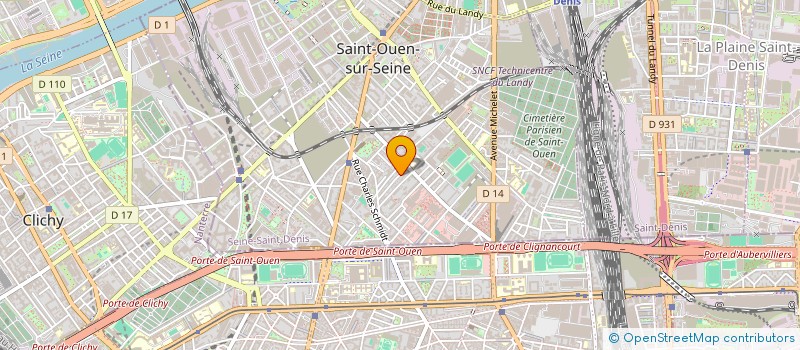 localisation de l'entreprise MAISON ALLEGRIA à SAINT-OUEN-SUR-SEINE