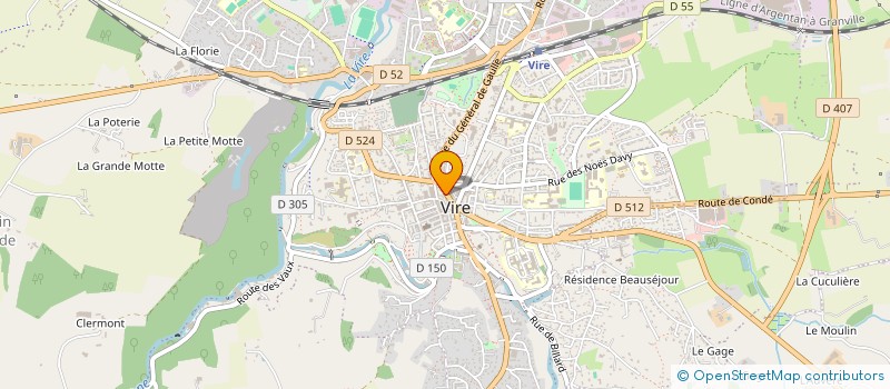 localisation de l'entreprise MAISON AMAND  VIRE NORMANDIE