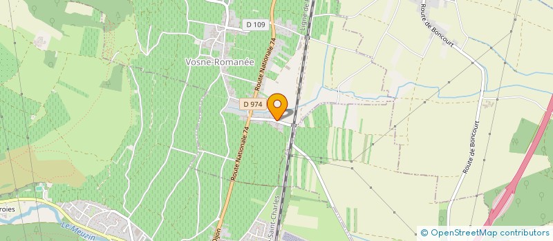 localisation de l'entreprise MAISON AMH  VOSNE-ROMANEE