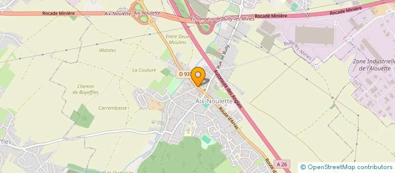 localisation de l'entreprise MAISON ARCHITECTURALE  AIX-NOULETTE