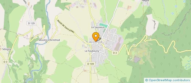 localisation de l'entreprise MAISON ARMANDE  ARINTHOD