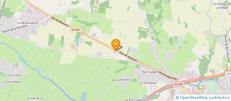 localisation de l'entreprise MAISON - ART'BOIS à SALLERTAINE