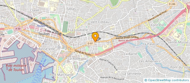localisation de l'entreprise MAISON ART & DELICES à TOULON