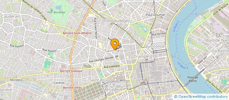 localisation de l'entreprise MAISON ARUN  STUDIO PILATES - YOGA - BEAUTE  BORDEAUX