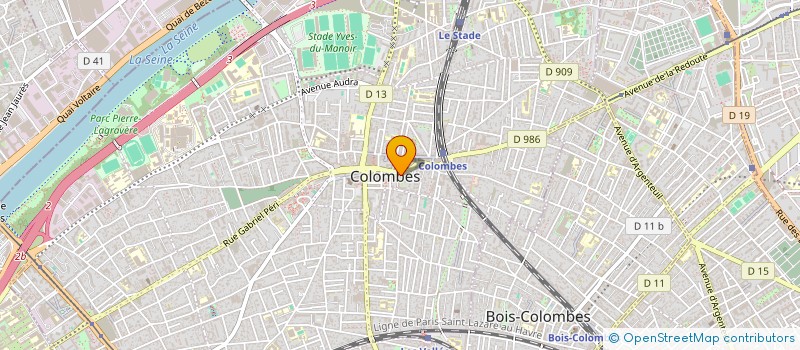 localisation de l'entreprise MAISON ASSIA  COLOMBES