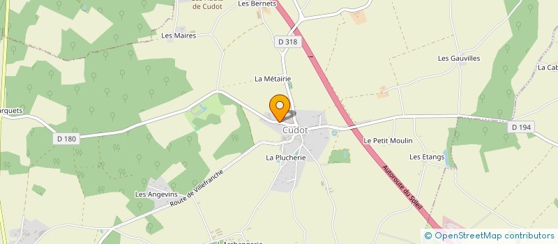 localisation de l'entreprise MAISON ASSOCIATIVE SPORTIVE ET CULTURELLE OUVERTE A TOUS  CUDOT