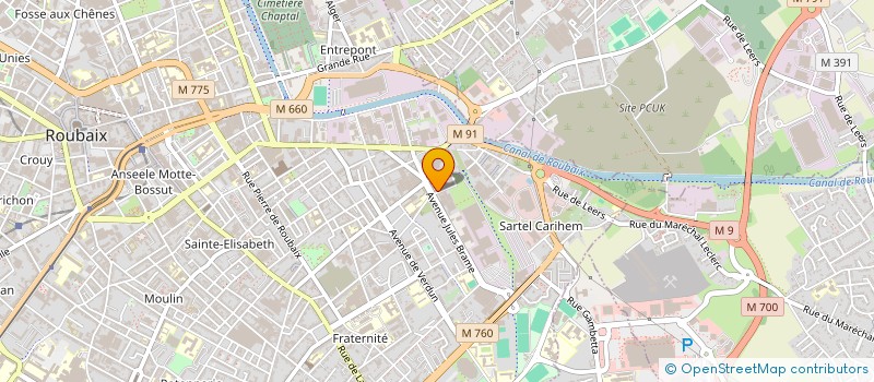 localisation de l'entreprise MAISON ATLAS à ROUBAIX