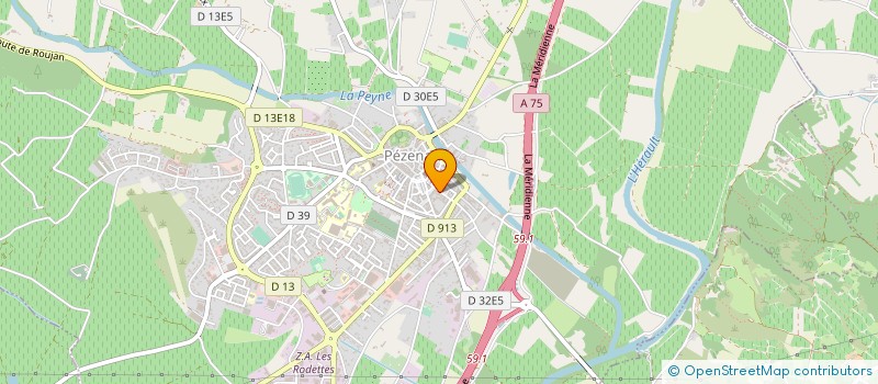 localisation de l'entreprise MAISON AUBERT à PEZENAS