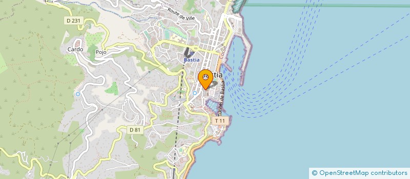 localisation de l'entreprise MAISON B à BASTIA
