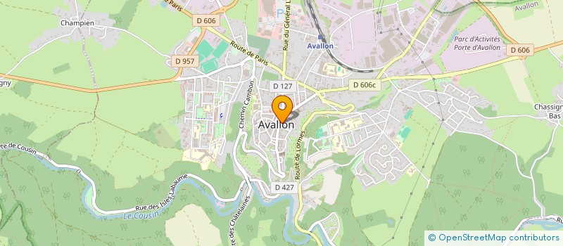 localisation de l'entreprise MAISON BALZARETTI ET FILS à AVALLON