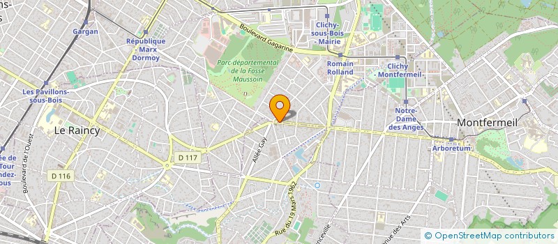 localisation de l'entreprise MAISON BARBER  CLICHY-SOUS-BOIS