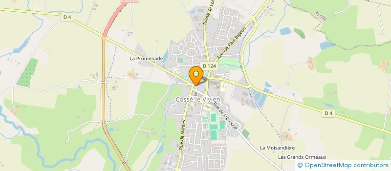 localisation de l'entreprise MAISON BARBIER  COSSE-LE-VIVIEN