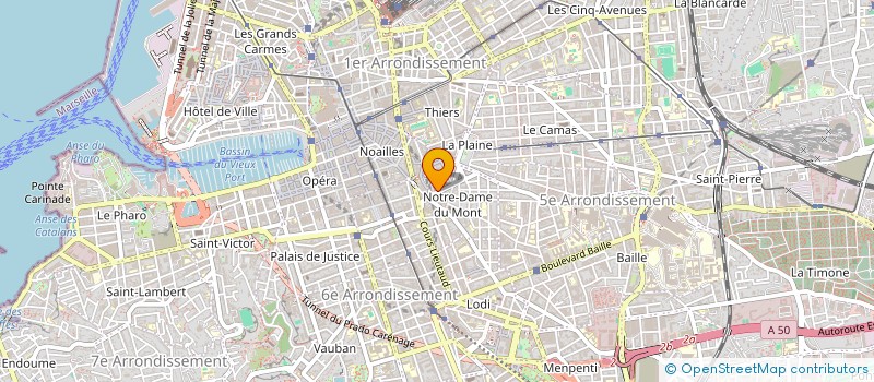 localisation de l'entreprise MAISON BARTHELEMY à MARSEILLE