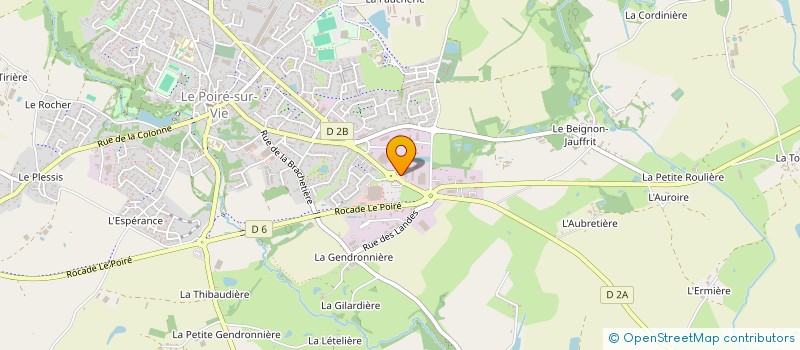 localisation de l'entreprise MAISON BAUDILLON à LE POIRE-SUR-VIE