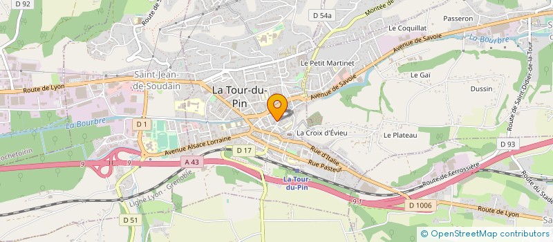 localisation de l'entreprise MAISON BAYET à LA TOUR-DU-PIN