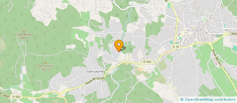 localisation de l'entreprise MAISON BE  LORGUES