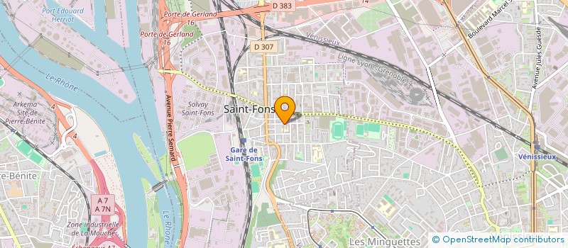 localisation de l'entreprise MAISON BENNOUI à SAINT-FONS