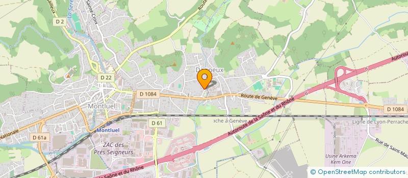 localisation de l'entreprise MAISON BERTHET  DAGNEUX