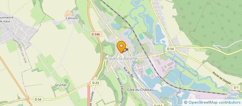 localisation de l'entreprise MAISON BERTIN à ARQUES-LA-BATAILLE