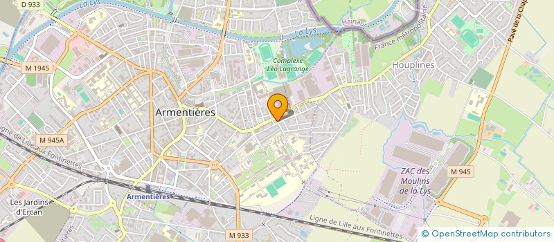 localisation de l'entreprise MAISON BETTENS  ARMENTIERES