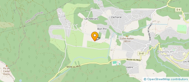 localisation de l'entreprise MAISON BIANCA à BAGNOLS-EN-FORET