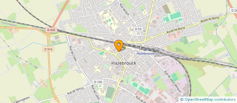 localisation de l'entreprise MAISON BIEN ETRE à HAZEBROUCK