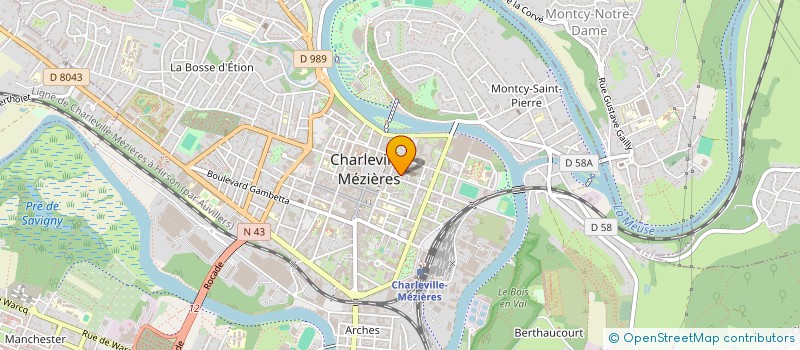 localisation de l'entreprise MAISON BILLARD EGLISE  CHARLEVILLE-MEZIERES