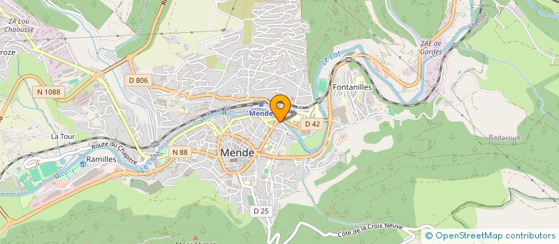 localisation de l'entreprise MAISON BKW  MENDE