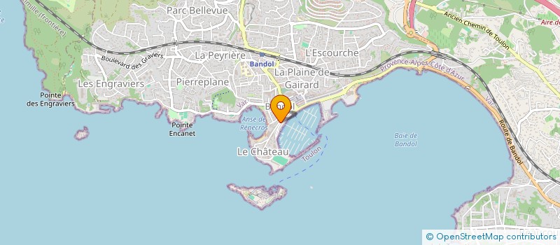 localisation de l'entreprise MAISON BLANCHE à BANDOL
