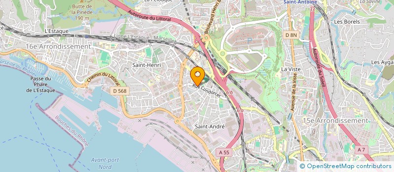 localisation de l'entreprise MAISON BLANCHE à MARSEILLE