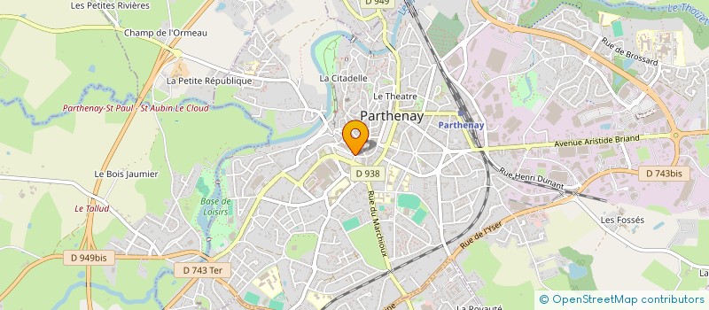 localisation de l'entreprise MAISON BLANCHE  PARTHENAY