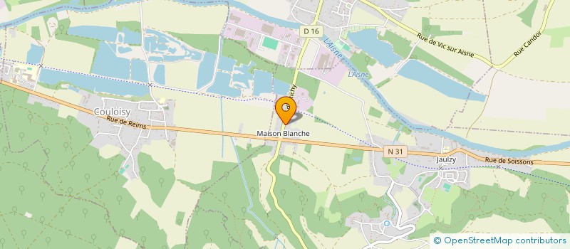 localisation de l'entreprise MAISON BLANCHE  JAULZY