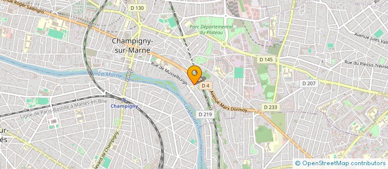 localisation de l'entreprise MAISON BLANCHE à CHAMPIGNY-SUR-MARNE