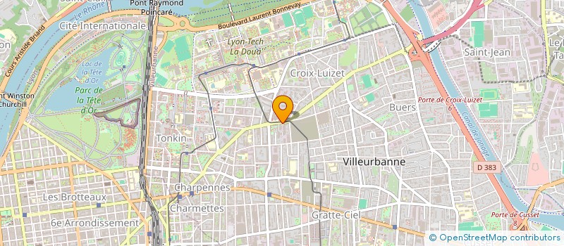 localisation de l'entreprise MAISON BLANCHE  VILLEURBANNE