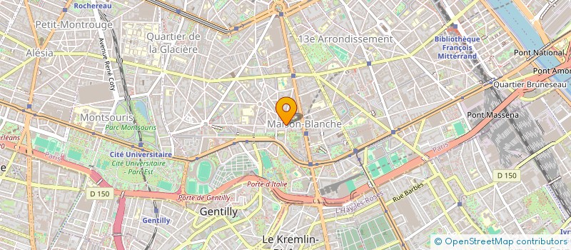 localisation de l'entreprise MAISON BLANCHE BEAUTE  PARIS