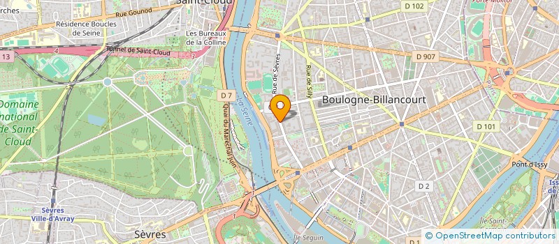 localisation de l'entreprise MAISON BLEU à BOULOGNE-BILLANCOURT