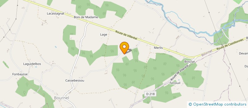 localisation de l'entreprise MAISON BLEUE  VILLEREAL