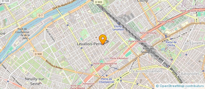 localisation de l'entreprise MAISON BLEUE à LEVALLOIS-PERRET