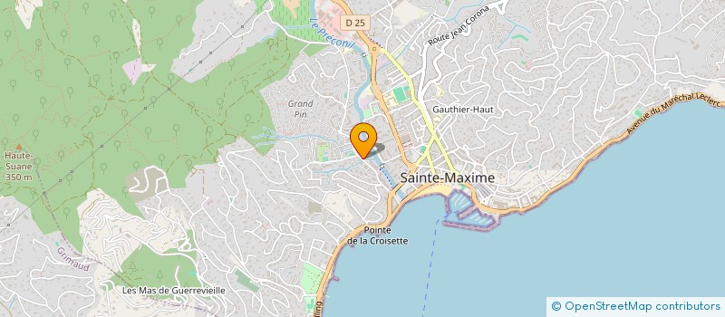 localisation de l'entreprise MAISON BLEUE IMMOBILIER à SAINTE-MAXIME