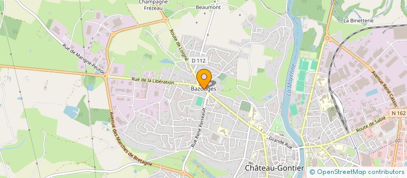 localisation de l'entreprise MAISON BLIN à CHATEAU-GONTIER-SUR-MAYENNE