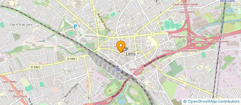 localisation de l'entreprise MAISON BLONDEAU WEB à LENS