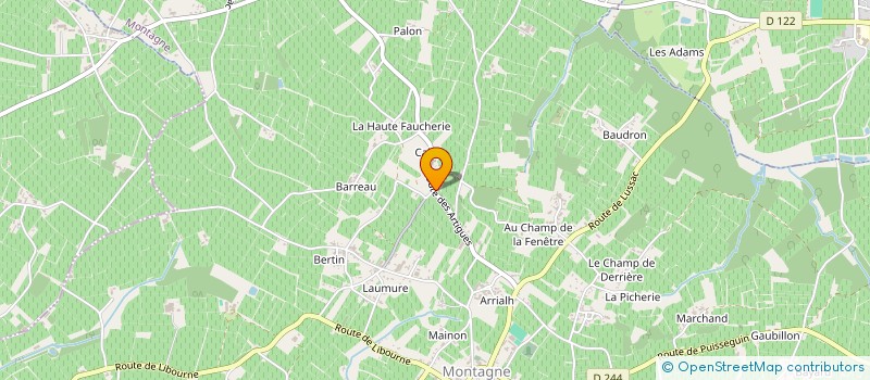 localisation de l'entreprise MAISON BOIDRON à MONTAGNE