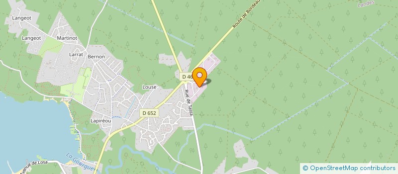 localisation de l'entreprise MAISON BOIS BASSE ENERGIE BIOZEN PRODUCTION  SANGUINET