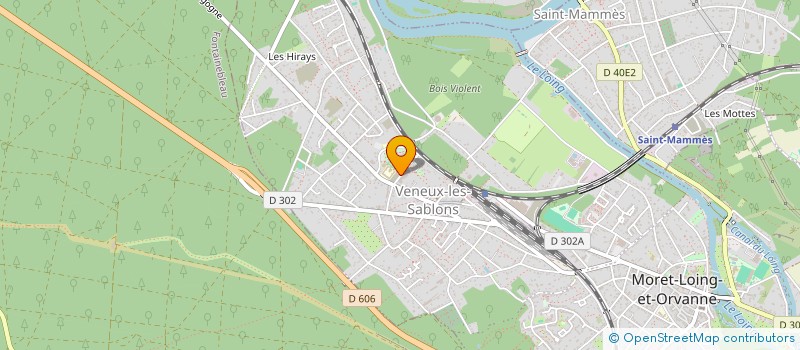 localisation de l'entreprise MAISON BORNAGE FORET DE FONTAINEBLEAU  MORET-LOING-ET-ORVANNE