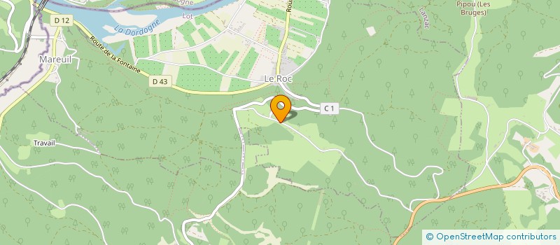 localisation de l'entreprise MAISON BORREZE  SOUILLAC