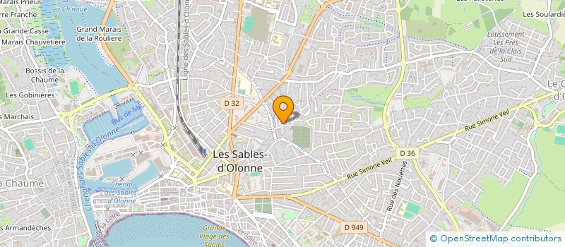 localisation de l'entreprise MAISON BOULANGER GREGORY à LES SABLES-D'OLONNE